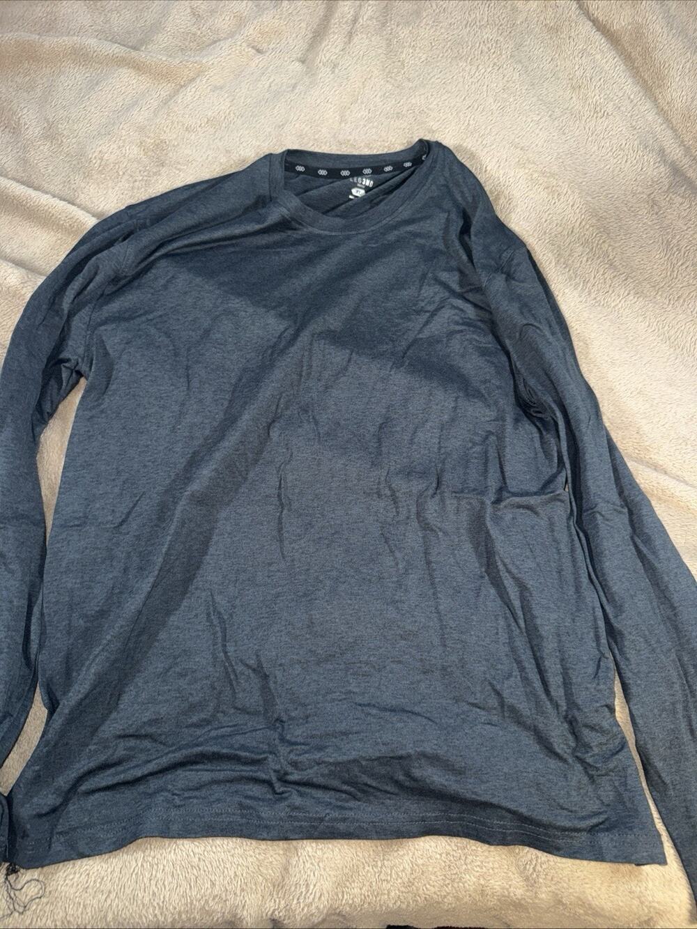 Leg3nd Men's Black T-Shirt Long Sleeve outdoor Sports Sz XL